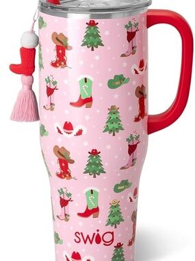Swig Life 30oz. Stainless Insulated Tumbler HOLLY Howdy Mega Mug NEW w/ lid